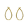 Forgyldt Maxi Luna Ørestikker