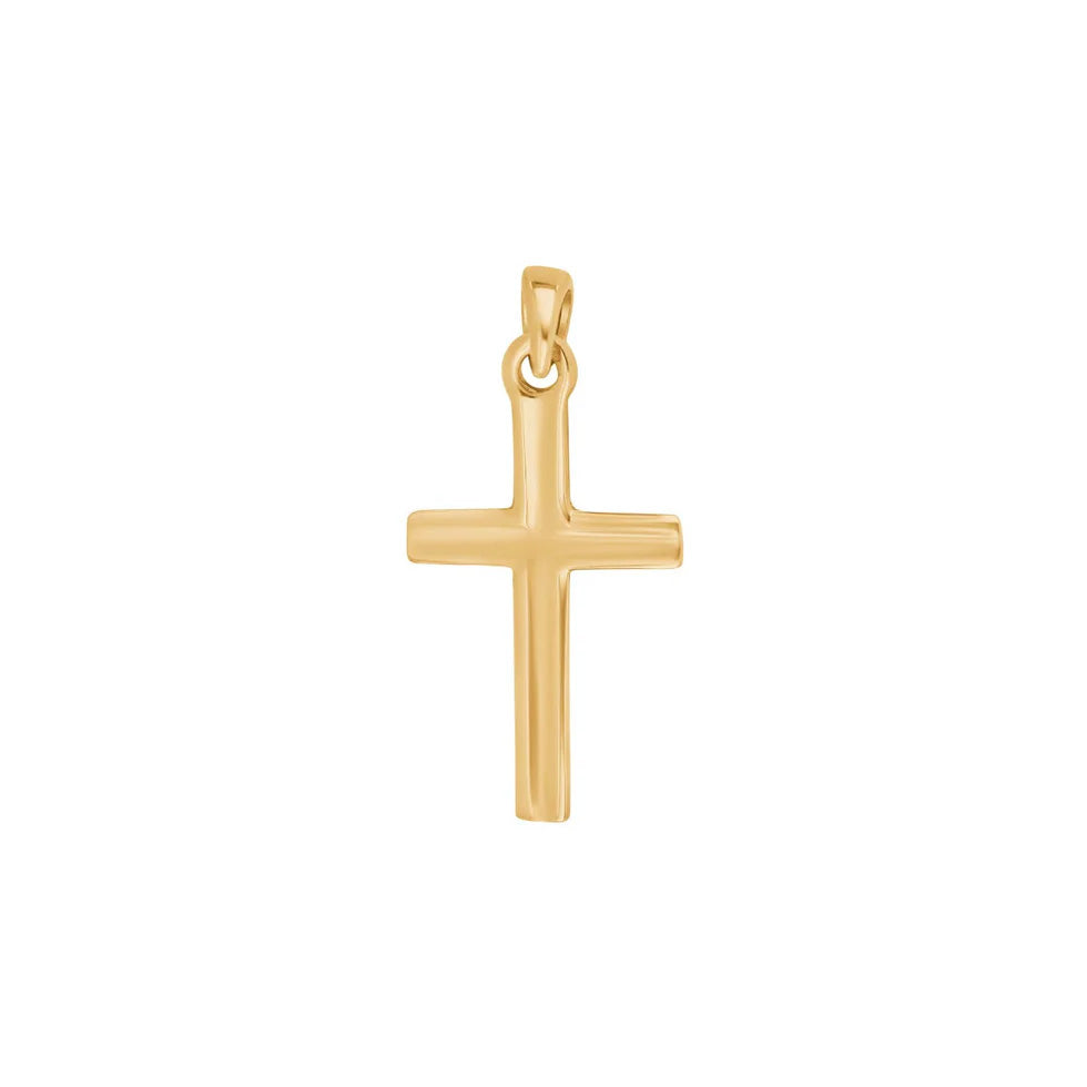 8kt. guldkors 23mm