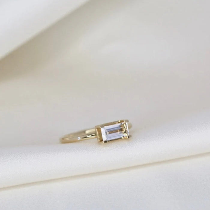 Nord White ring - 18kt Rødguld