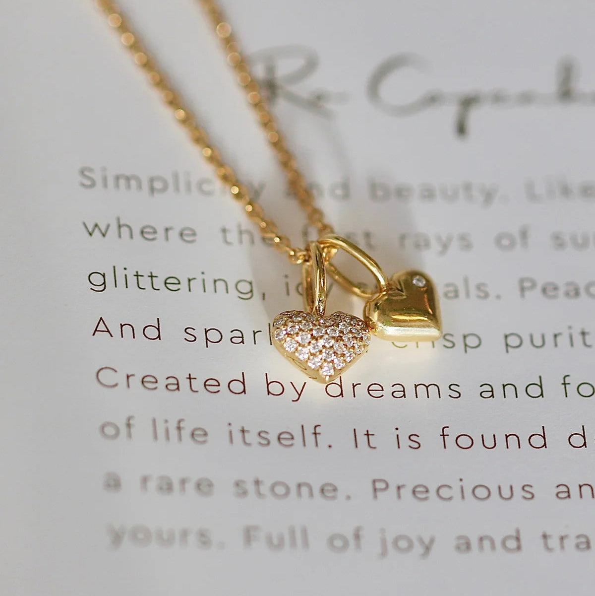 Symbols My Heart vedhæng - 18kt Rødguld