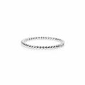 Sølv Snoet Stack Ring