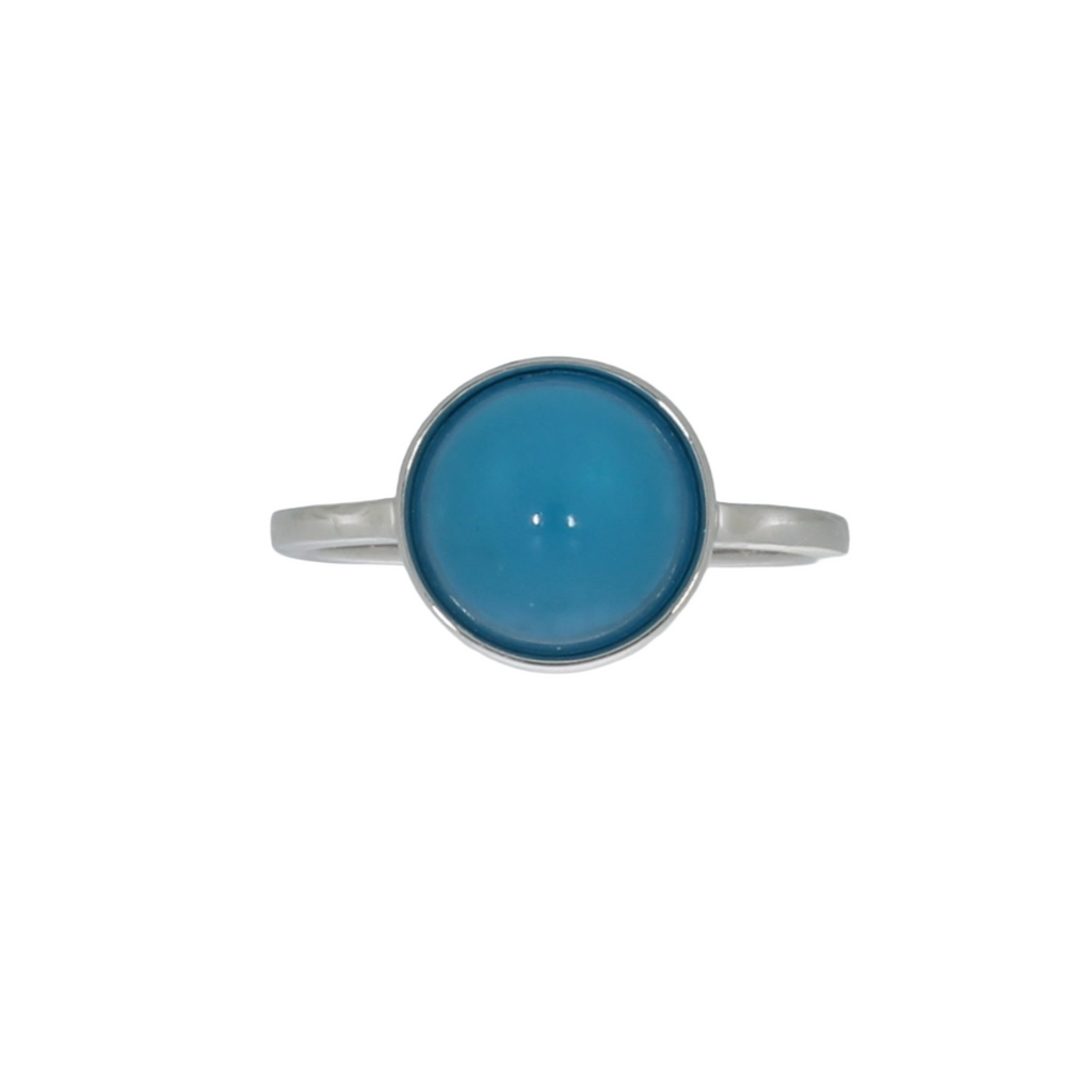 Sølv Luna Blue Ring