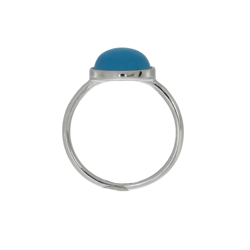 Sølv Luna Blue Ring