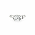 Sølv Baguette Ring