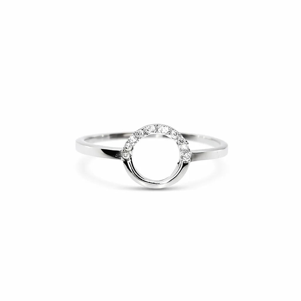 Sølv Tidsløs Cirkel Ring