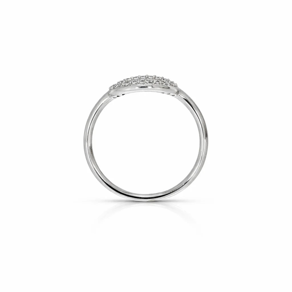 Sølv Funklende Cirkel Ring