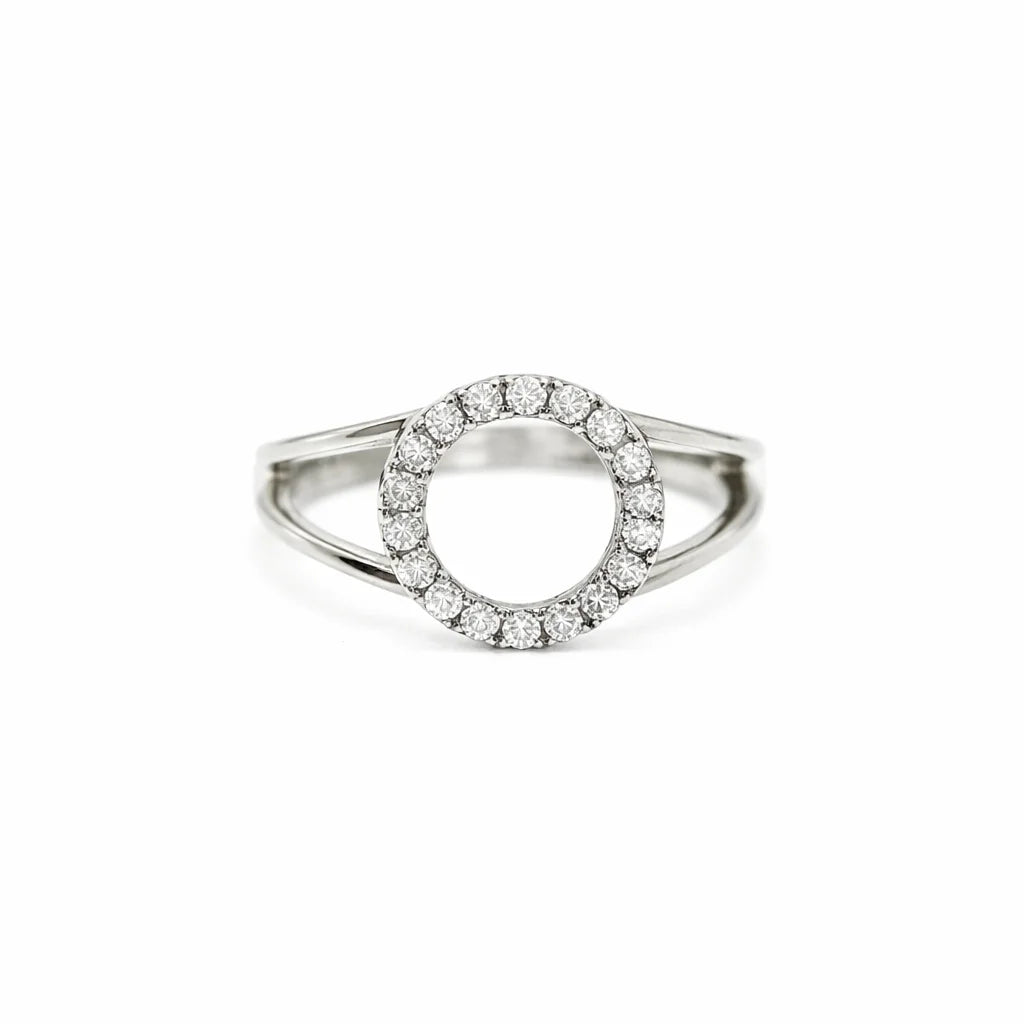 Sølv Cirkel Ring