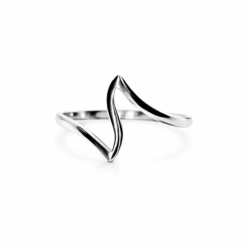 Sølv Zigzag Elegance Ring