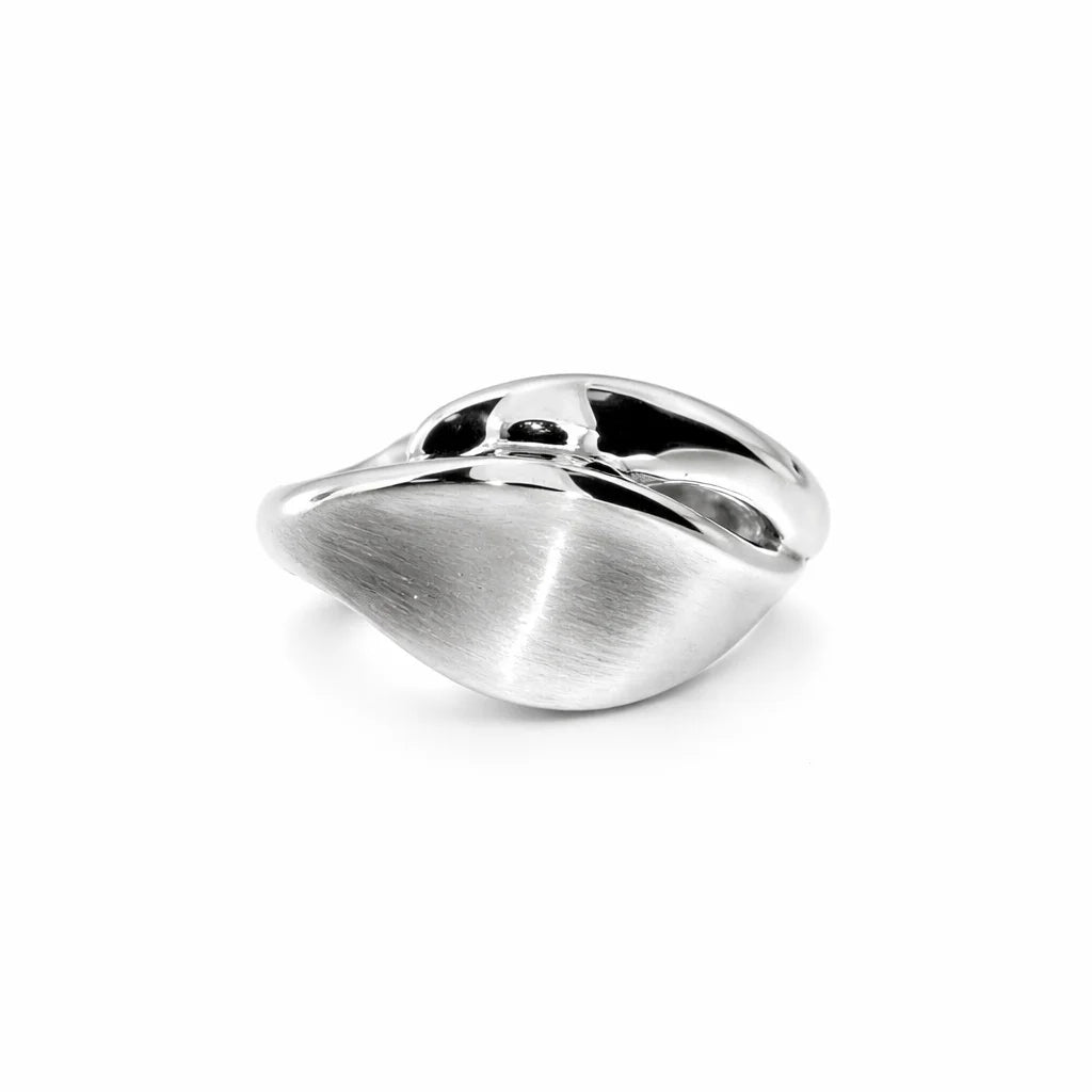 Sølv Duo Mat Mini Ring