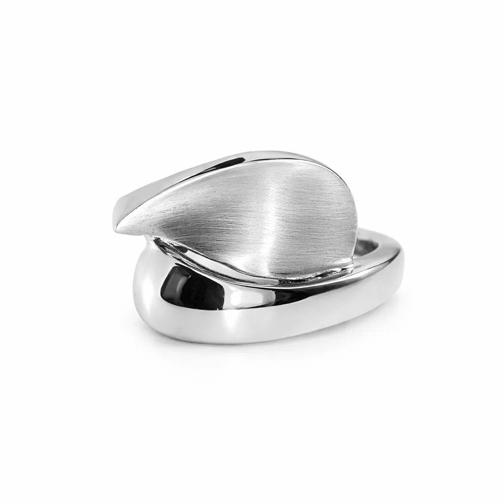Sølv Duo Mat Ring