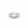 Sølv Bred Kugle Ring
