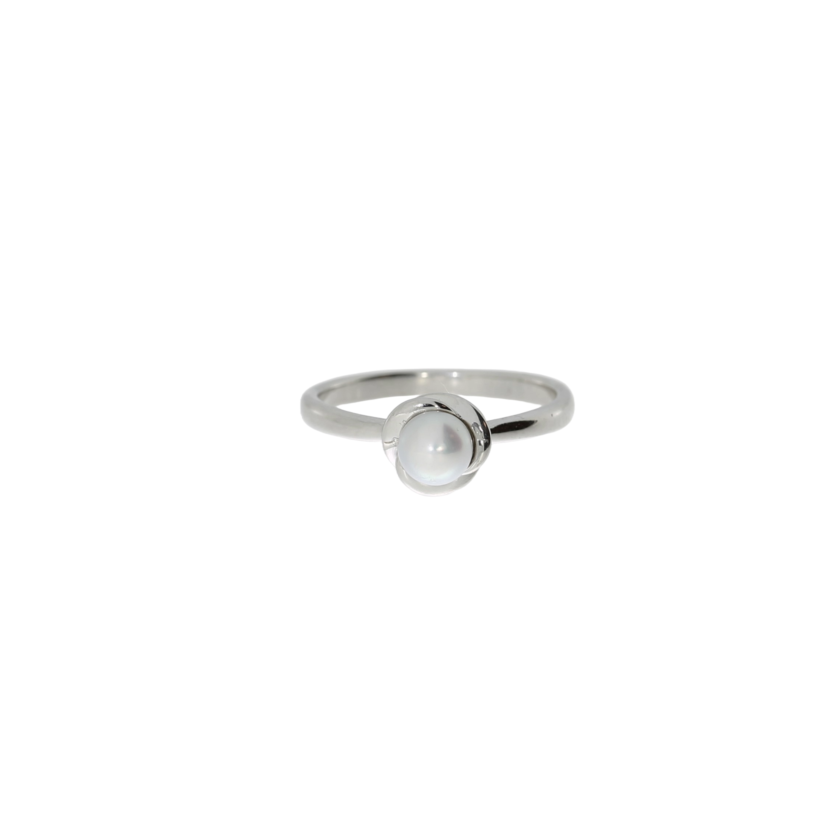 Sølv Elegant Ferskvandsperle Ring