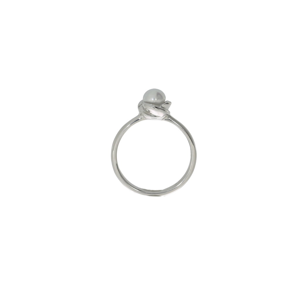 Sølv Elegant Ferskvandsperle Ring