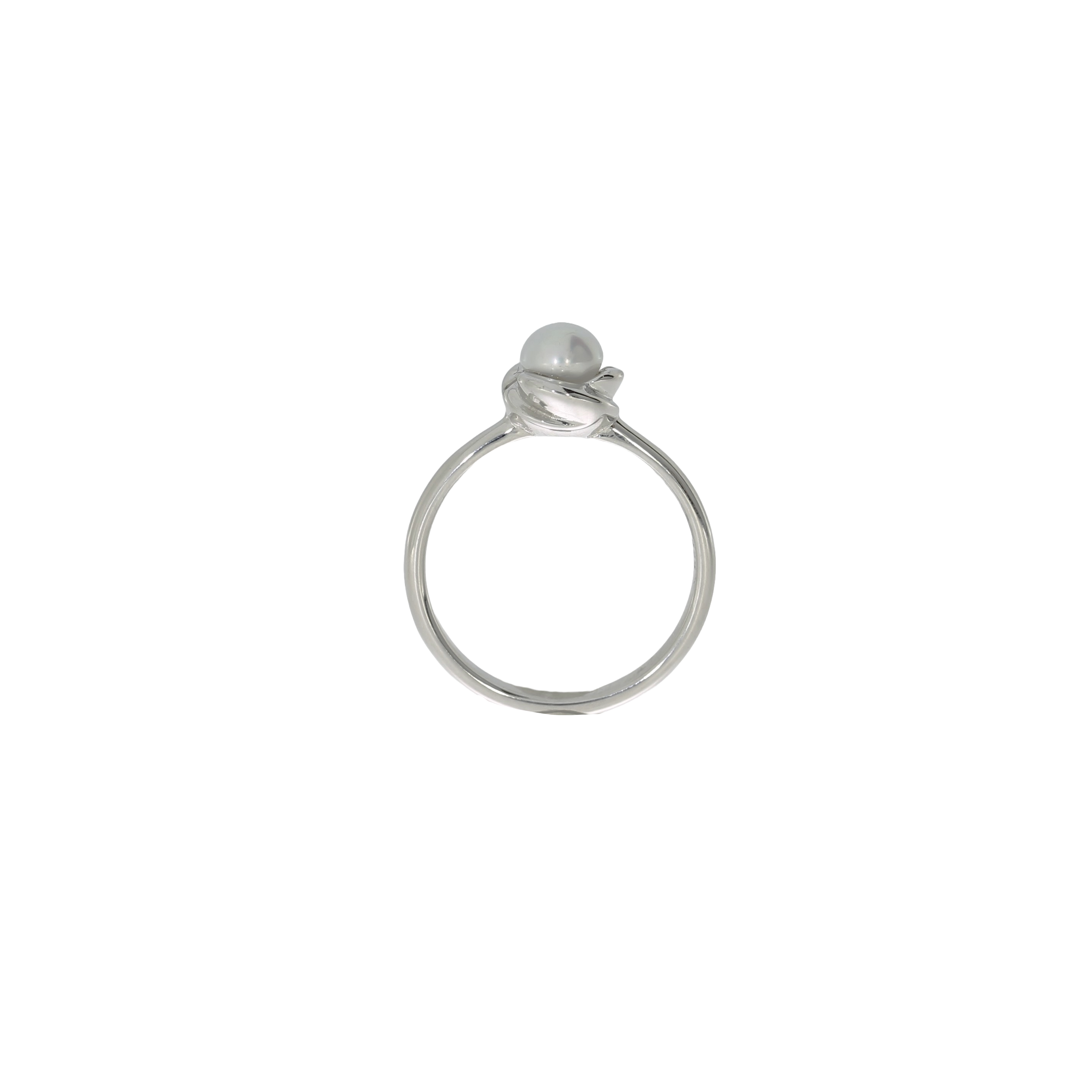 Sølv Elegant Ferskvandsperle Ring