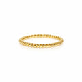 Forgyldt Snoet Stack Ring