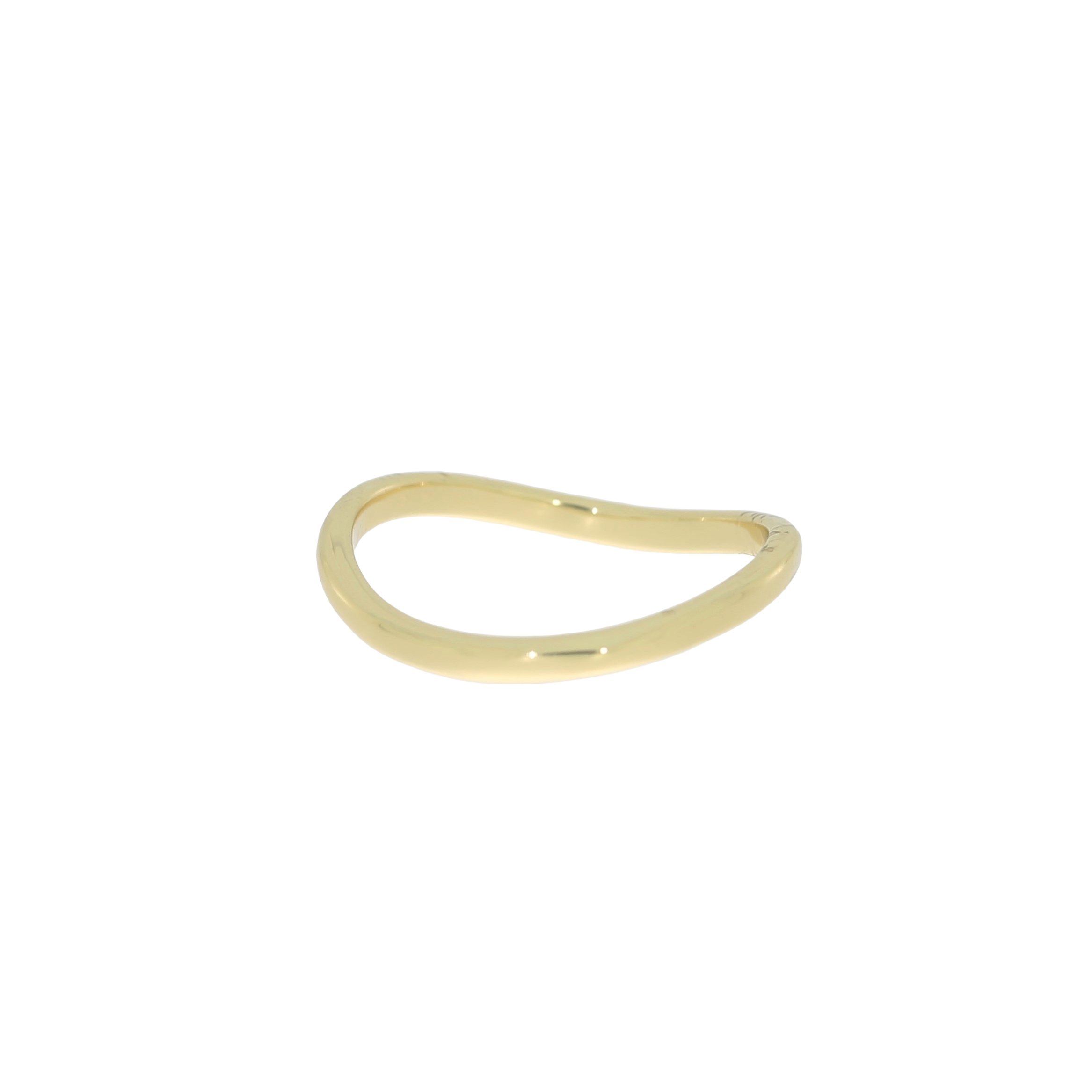 Forgyldt Buet Ring