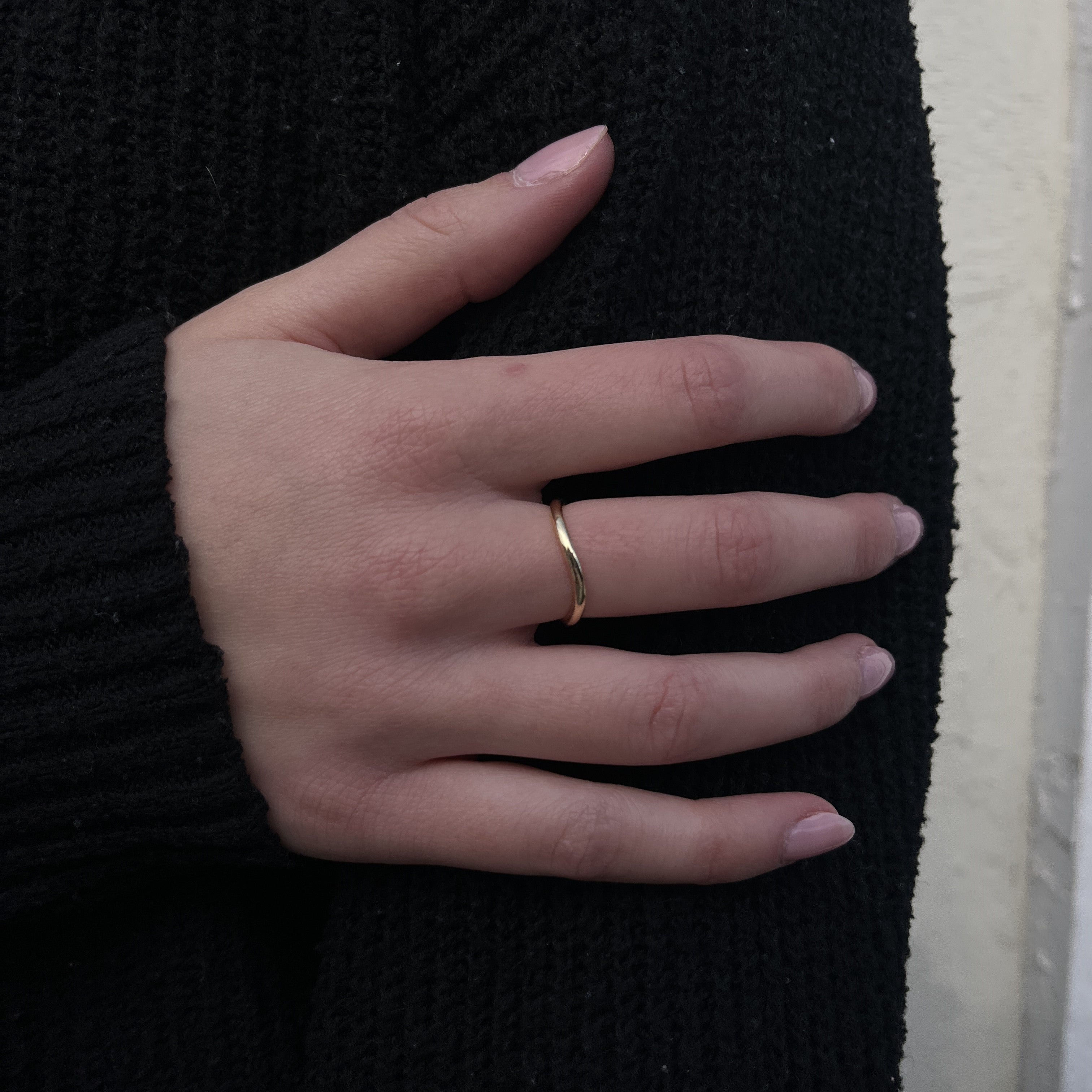 Forgyldt Buet Ring