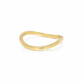 Forgyldt Buet Ring