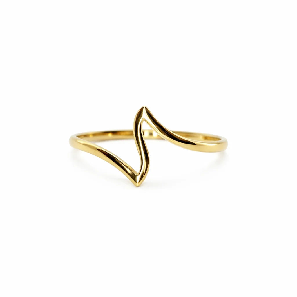 Forgyldt Zigzag Elegance Ring