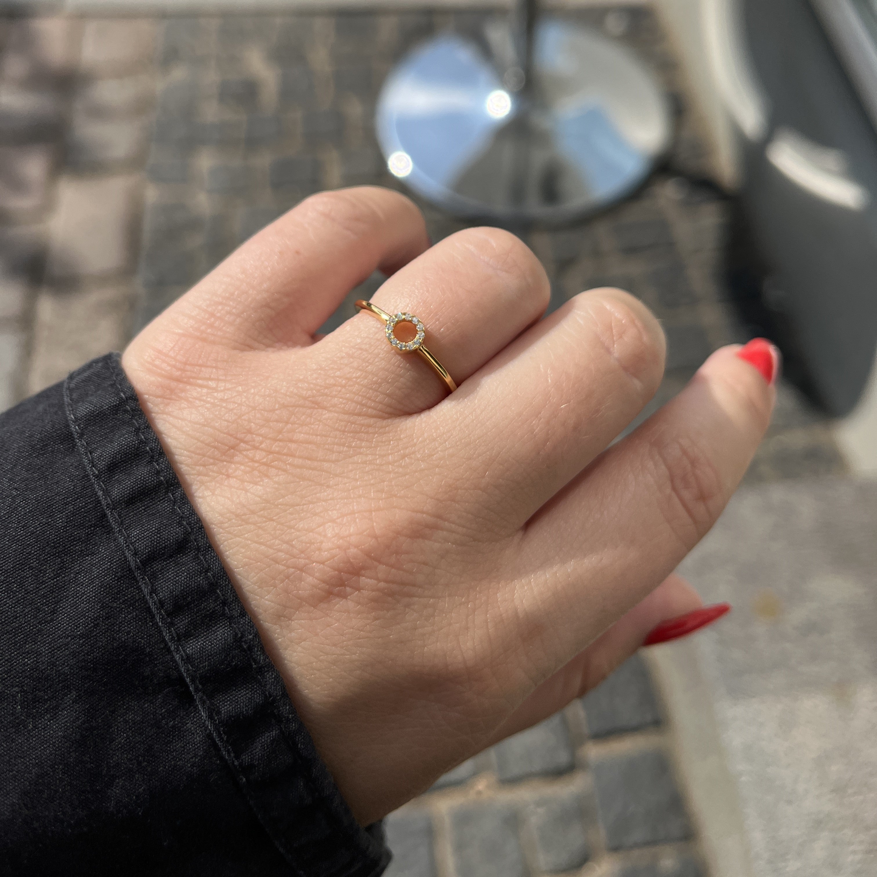 Forgyldt Cirkelring Mini
