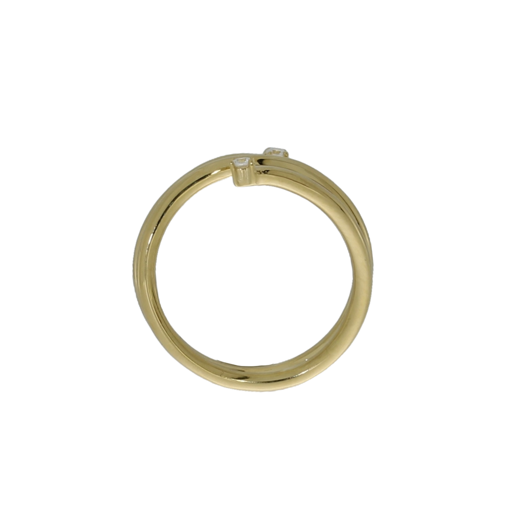 Forgyldt Spira Ring