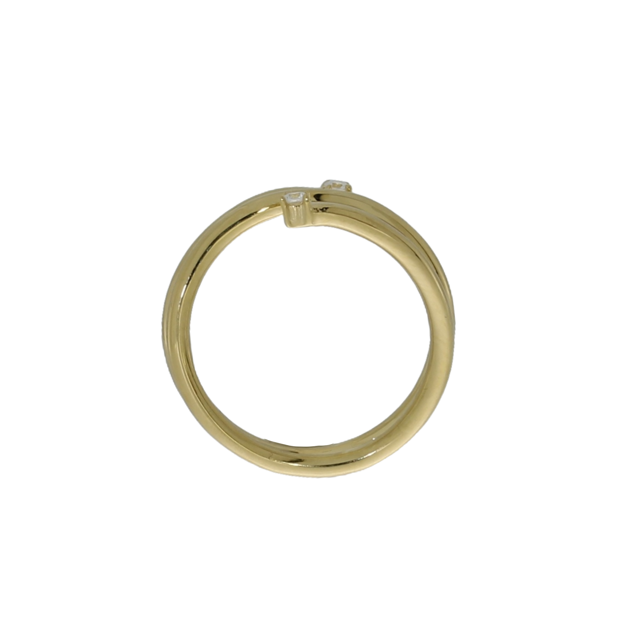 Forgyldt Spira Ring