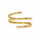 Forgyldt Spira Ring