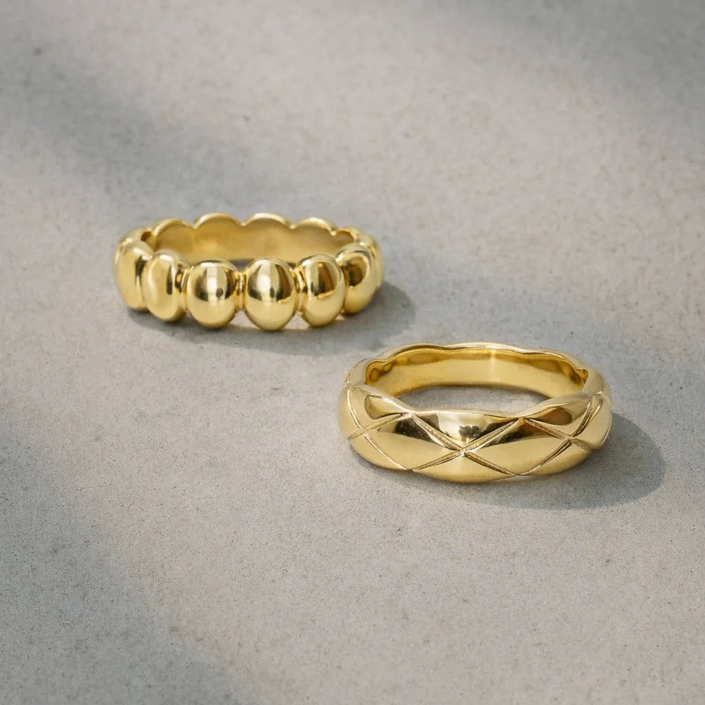 Forgyldt Bandy Ring