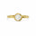 Forgyldt Elegant Ferskvandsperle Ring