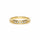 Forgyldt Bred Kugle Fem-Stens Ring
