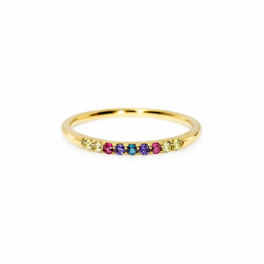 Forgyldt Multicolor Ring