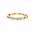 Forgyldt Blå Elegance Ring