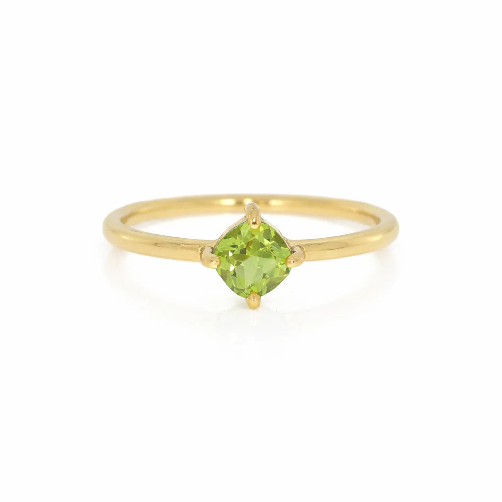 Forgyldt Grøn Magi Ring