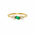 Forgyldt Grøn Magi Ring