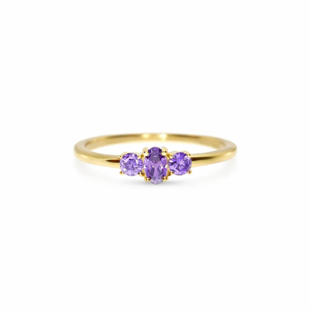 Forgyldt Lilla Tidens Ring