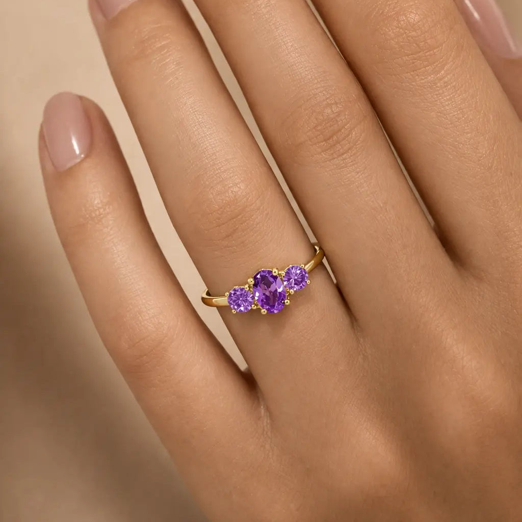 Forgyldt Lilla Tidens Ring