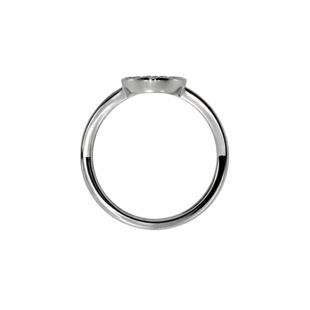 Sølv Oval Ring