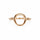 Rosaforgyldt Buet Cirkel Ring