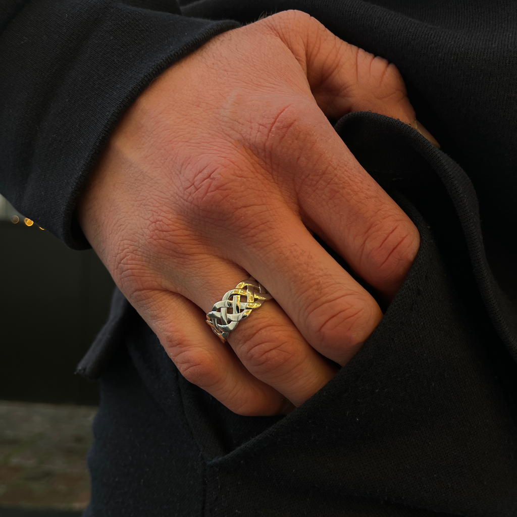 Sølv Flettet Ring