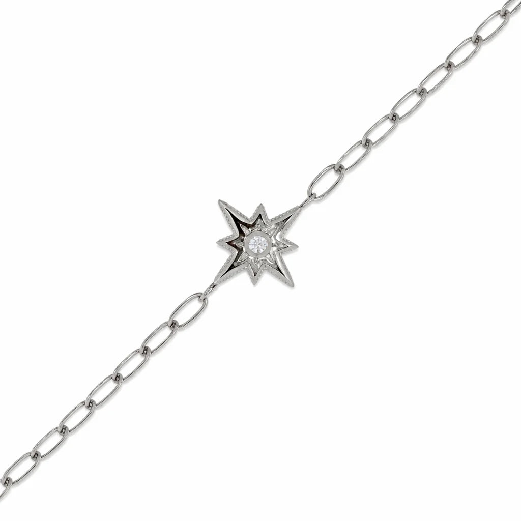 Sølv Stjerne Armbånd
