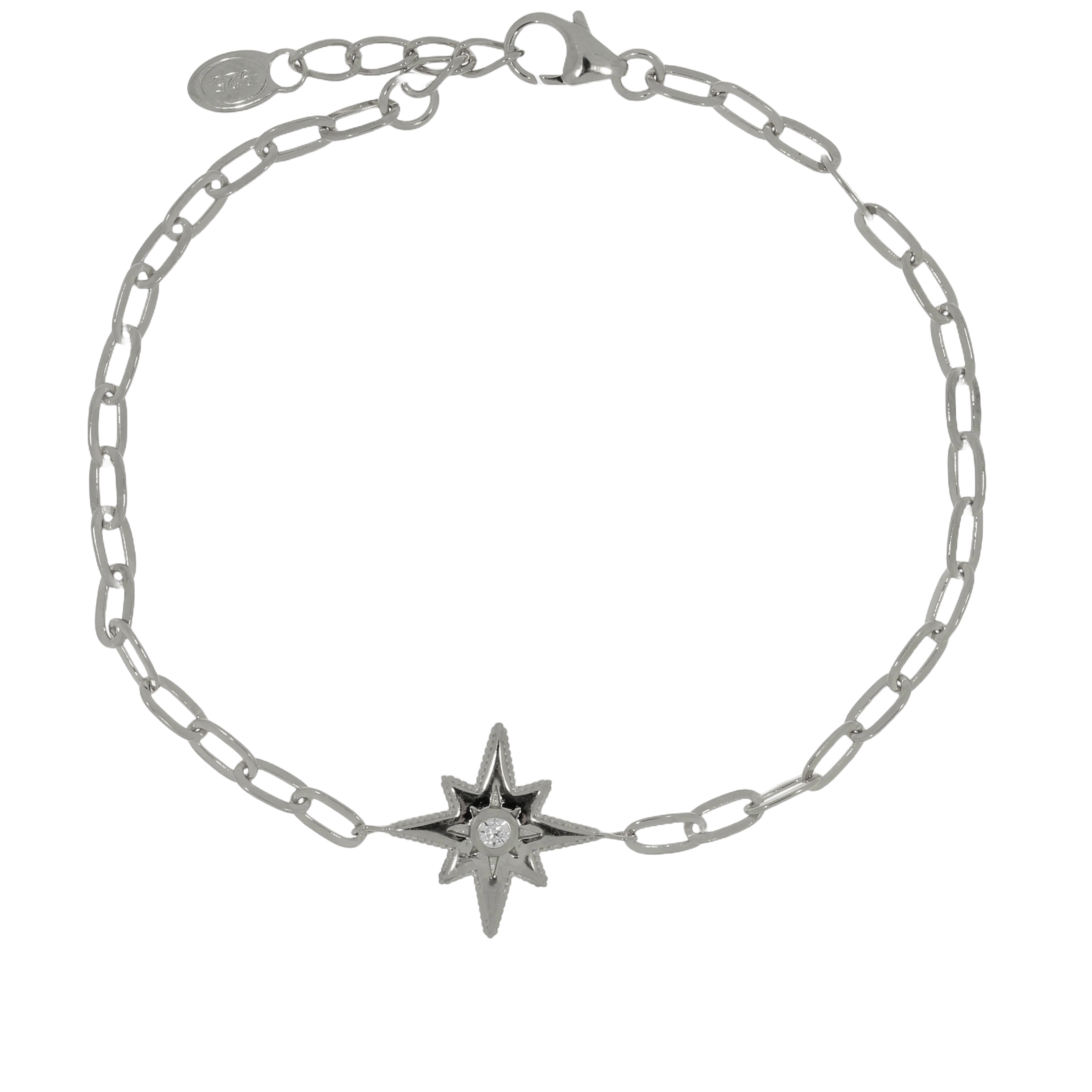 Sølv Stjerne Armbånd