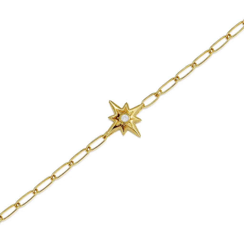 Forgyldt Stjerne Armbånd