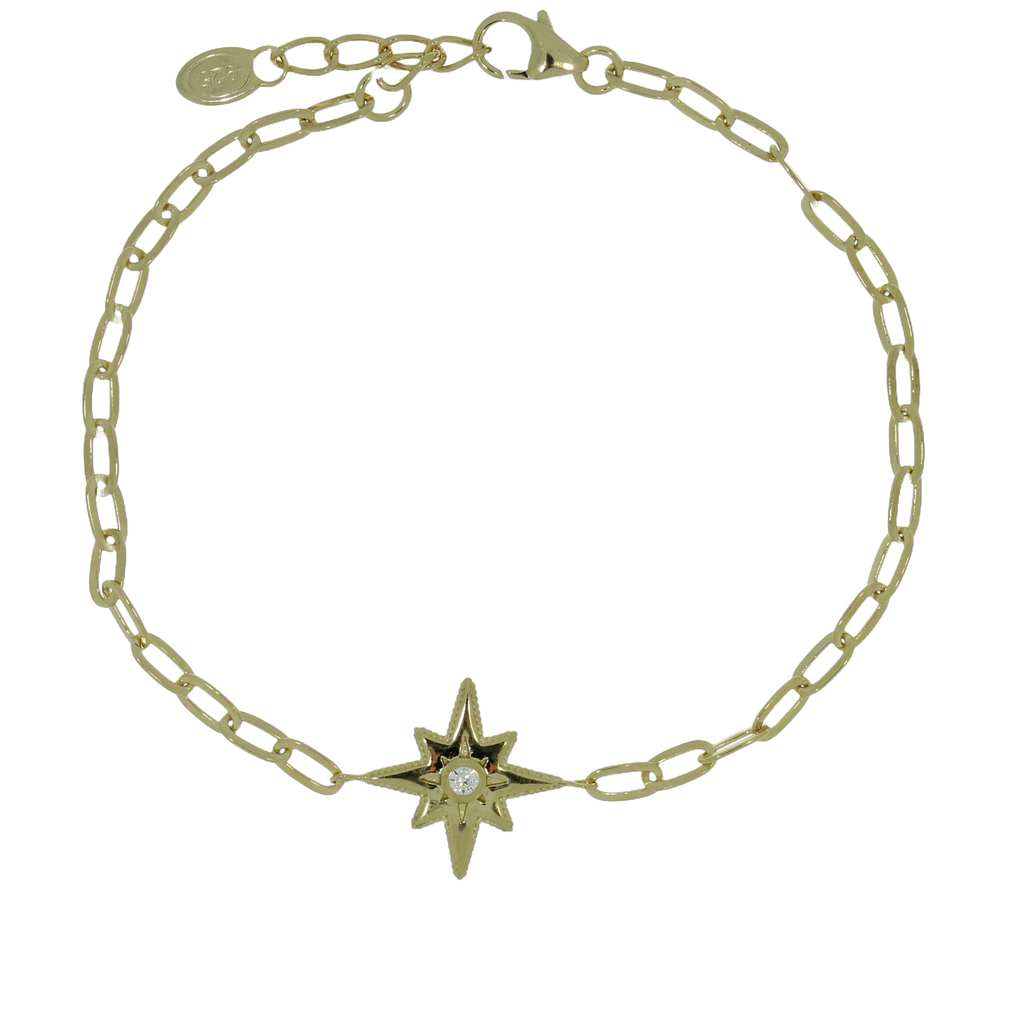 Forgyldt Stjerne Armbånd