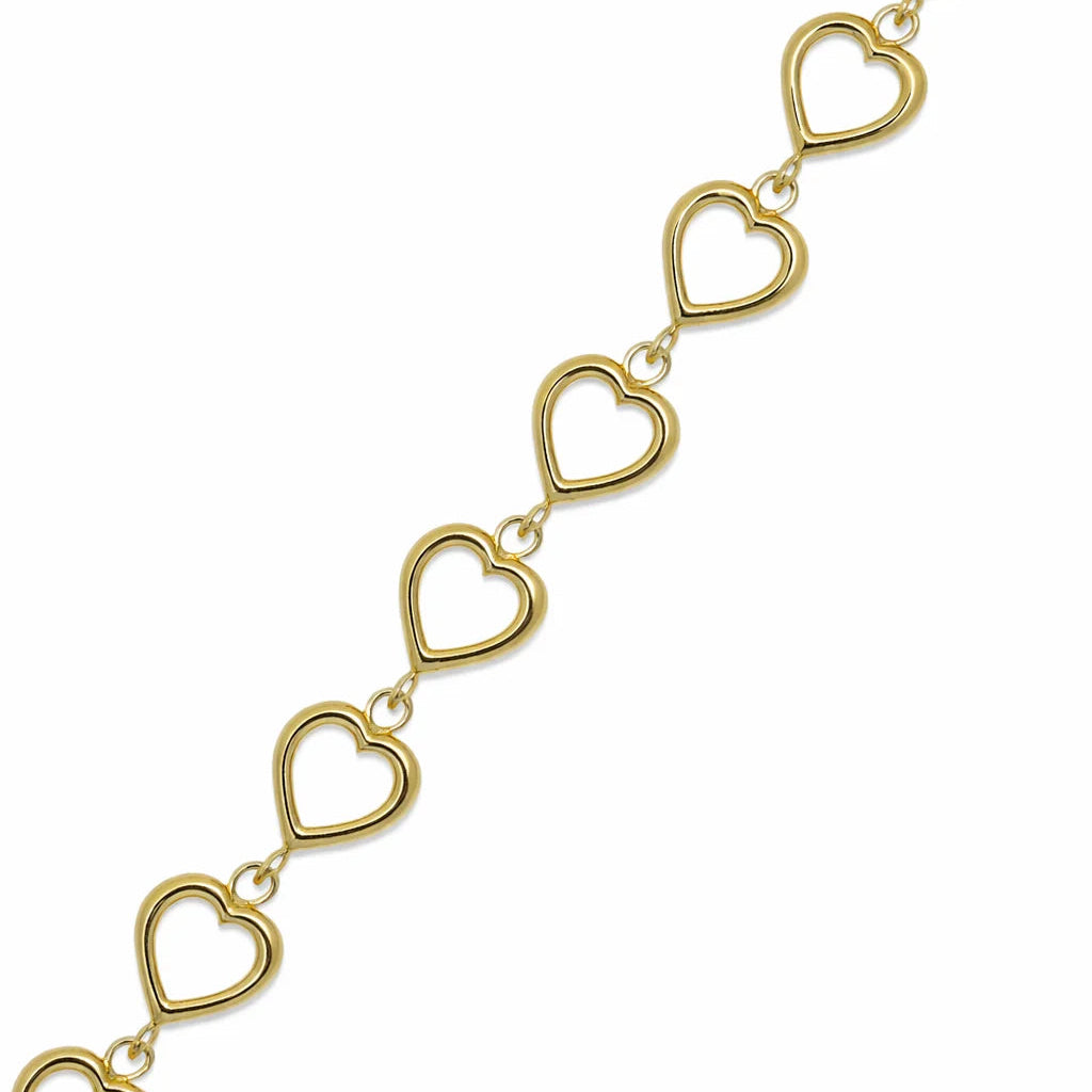 Forgyldt Evige Hjerte Armbånd