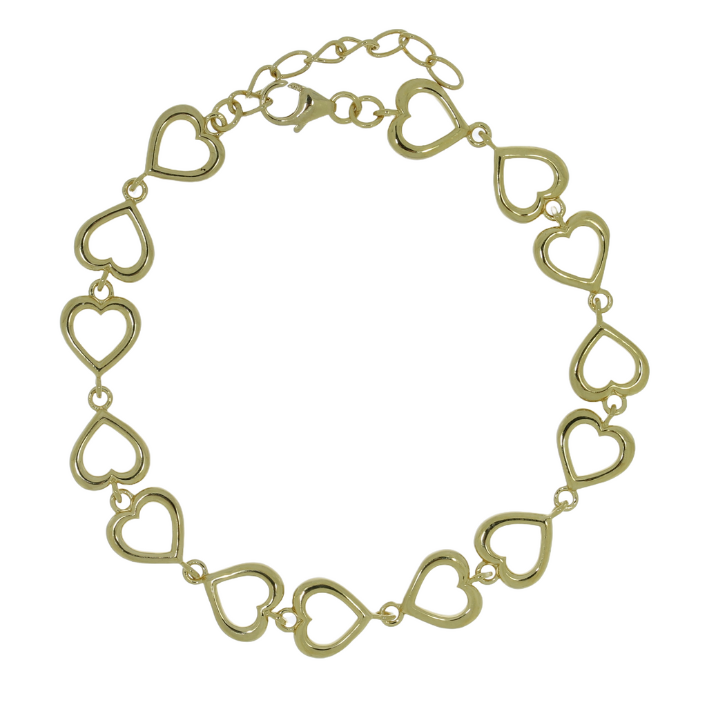 Forgyldt Evige Hjerte Armbånd