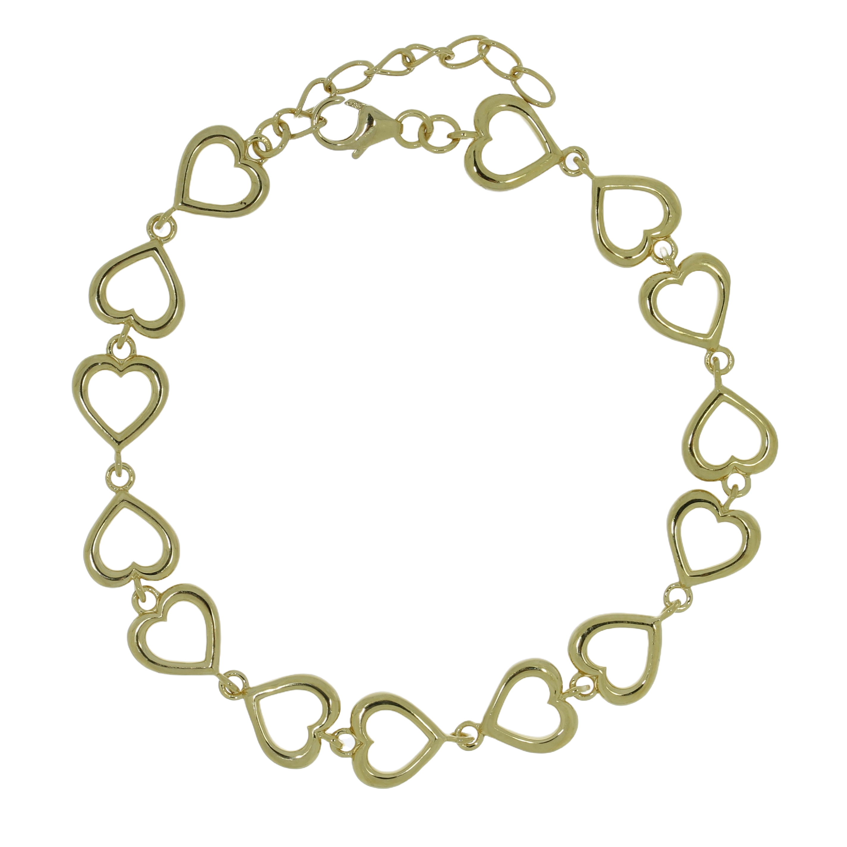 Forgyldt Evige Hjerte Armbånd