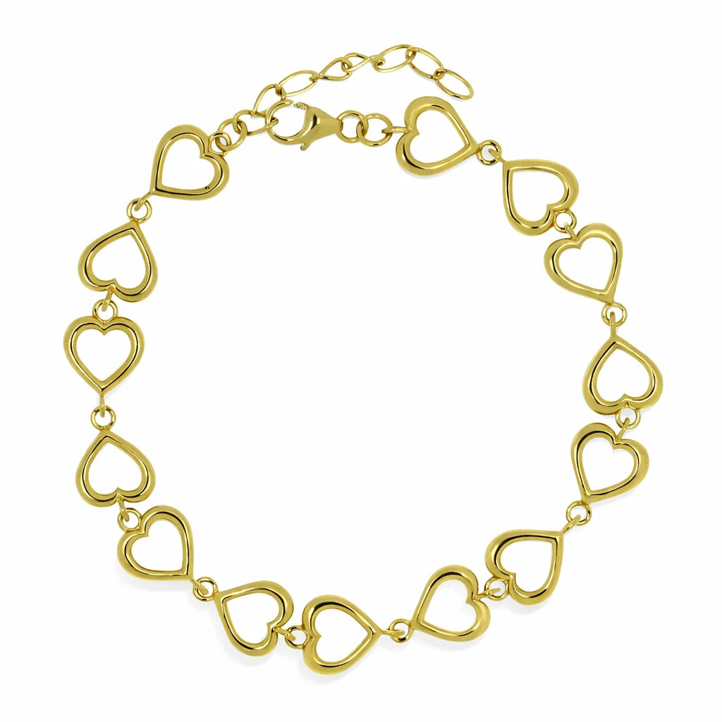 Forgyldt Evige Hjerte Armbånd