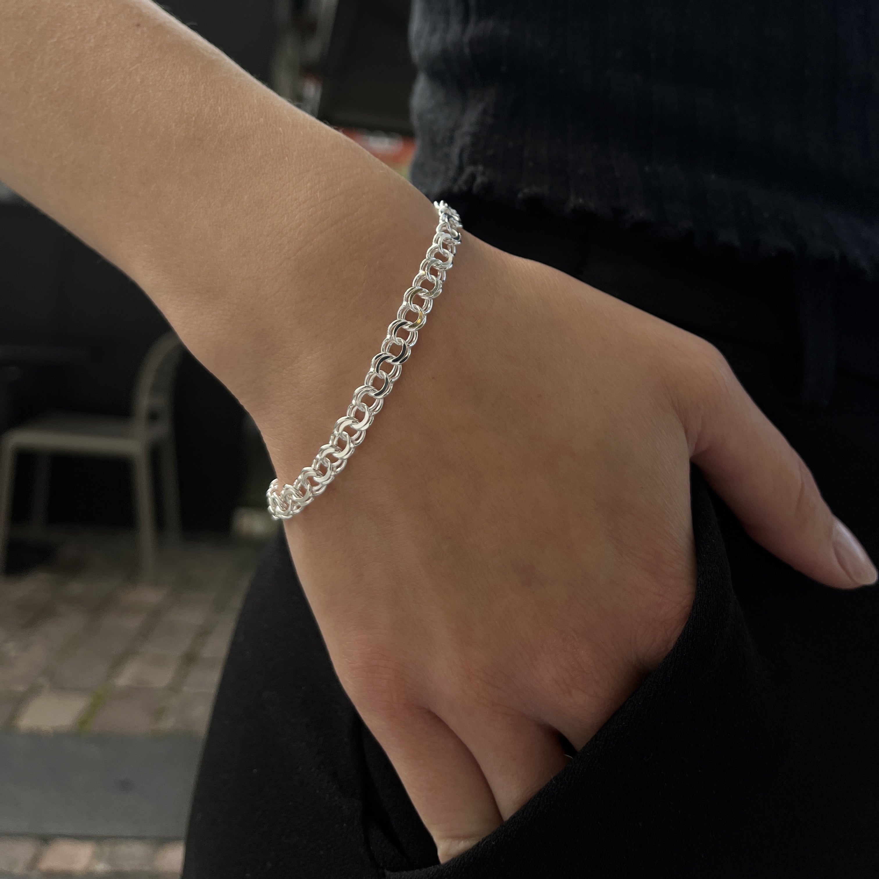 Sølv Bismark Armbånd