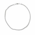 Sølv Flettet Lænke Armbånd Small