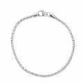 Sølv Flettet Lænke Armbånd